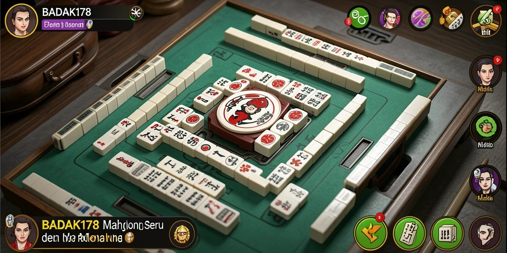 Screenshot utama BADAK178 menampilkan gameplay Mahjong yang menarik.