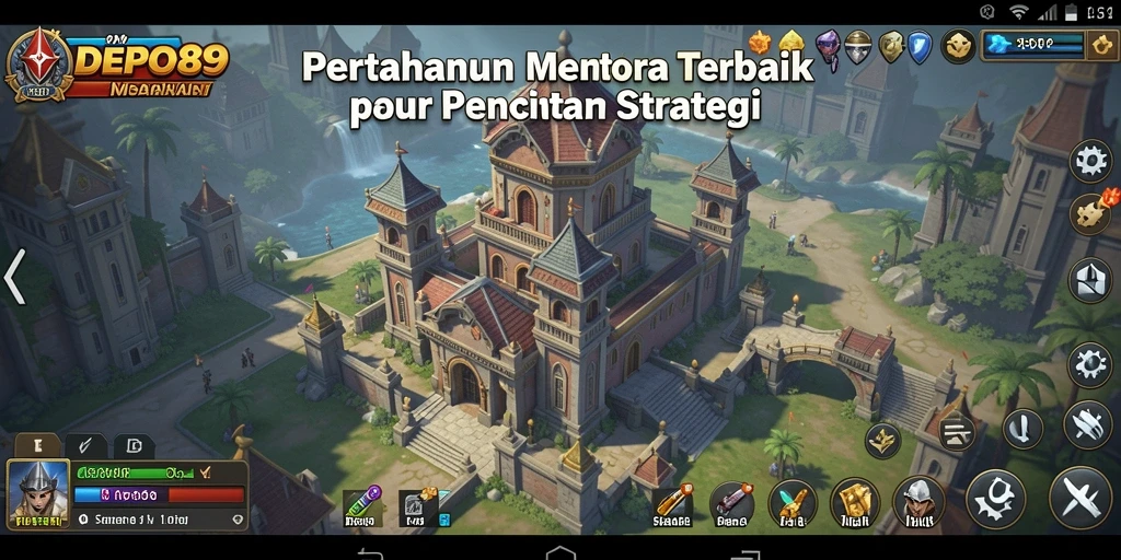 Tangkapan layar yang menampilkan aksi menara dalam DEPO89.