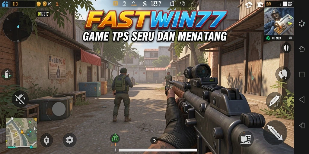 Screenshot permainan FASTWIN77 yang menampilkan aksi pertempuran seru.