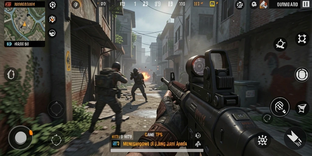 Gambaran gameplay seru dari HIT9 yang menampilkan aksi tembak-menembak yang mendebarkan.