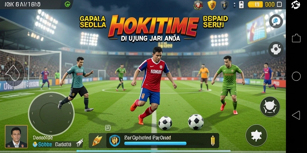 Tampilan gameplay HOKITIME yang mendebarkan di lapangan.
