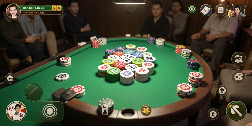 Gameplay seru QiuQiu di IDROK dengan teman-teman.