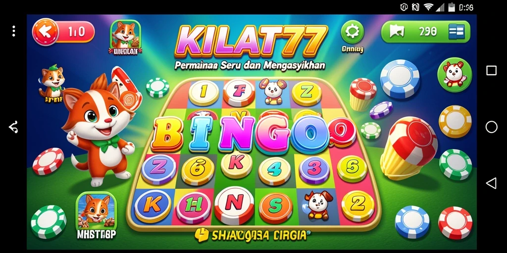 Tampilan menarik dari gameplay Bingo KILAT77.