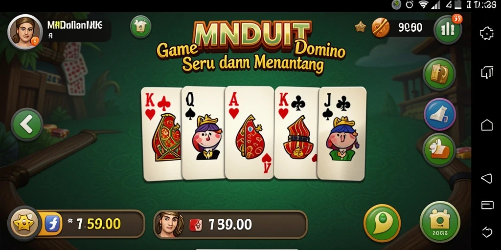 Tampilan gameplay seru dan interaktif di MNDUIT.