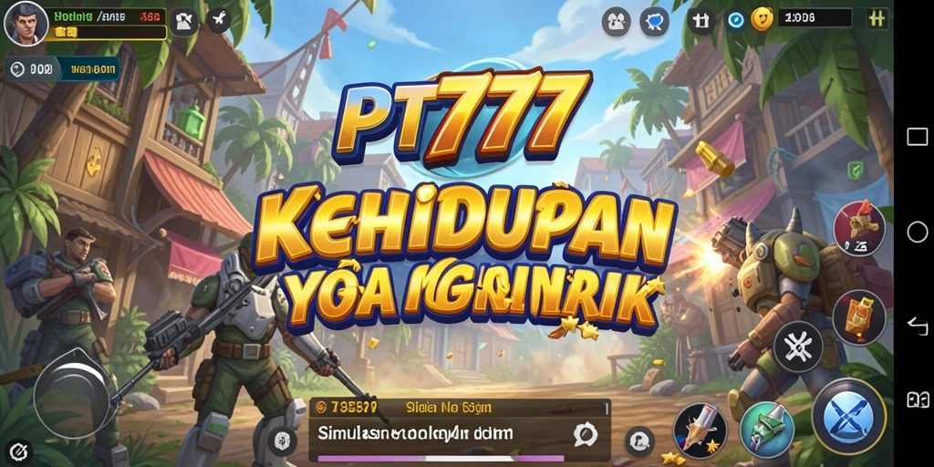 Tampilan gameplay PT777 yang memukau dalam suasana simulasi.