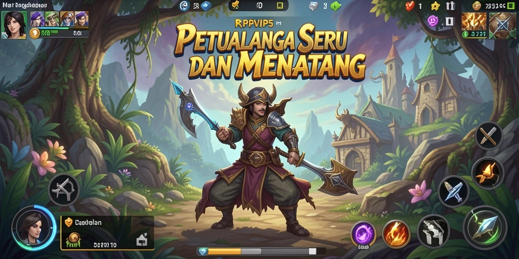 Screenshot gameplay RPVIP5 yang menampilkan petualangan epik.