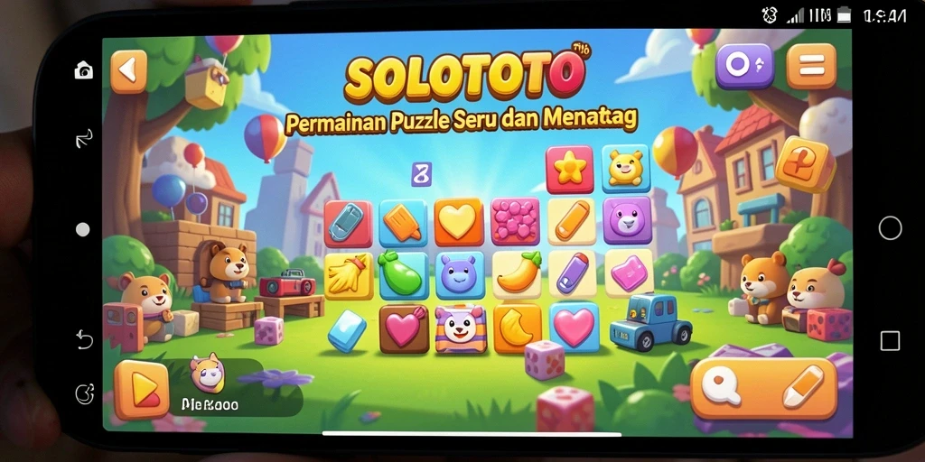 Tampilan gameplay utama SOLOTOTO yang menantang dan seru.