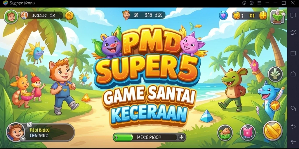 Tangkapan layar SUPER5 menampilkan momen seru dalam gameplay Casual.
