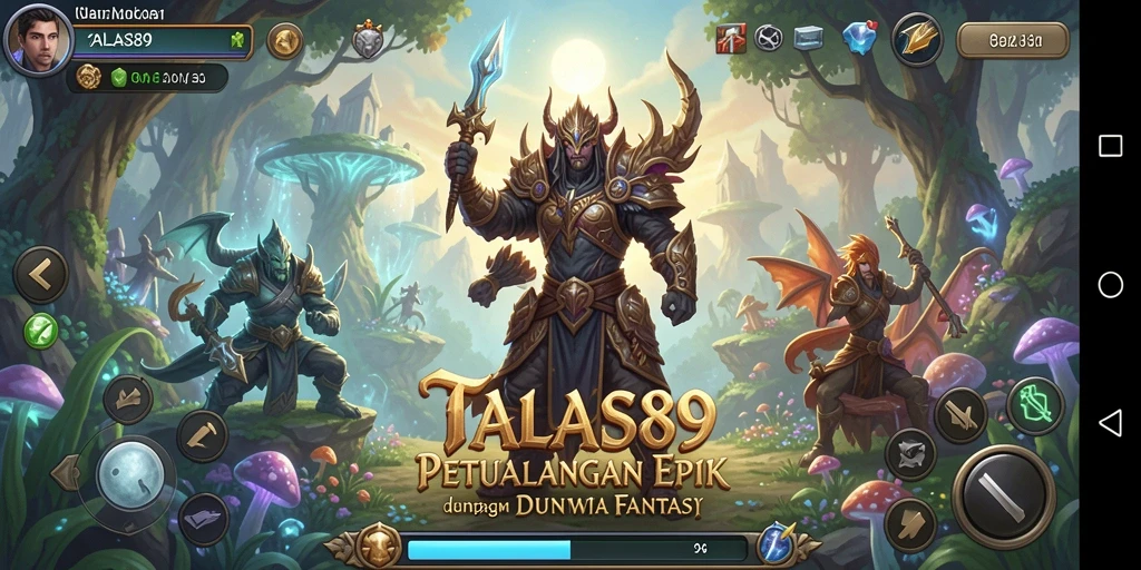 Screenshot menampilkan aksi seru dalam petualangan RPG TALAS89.